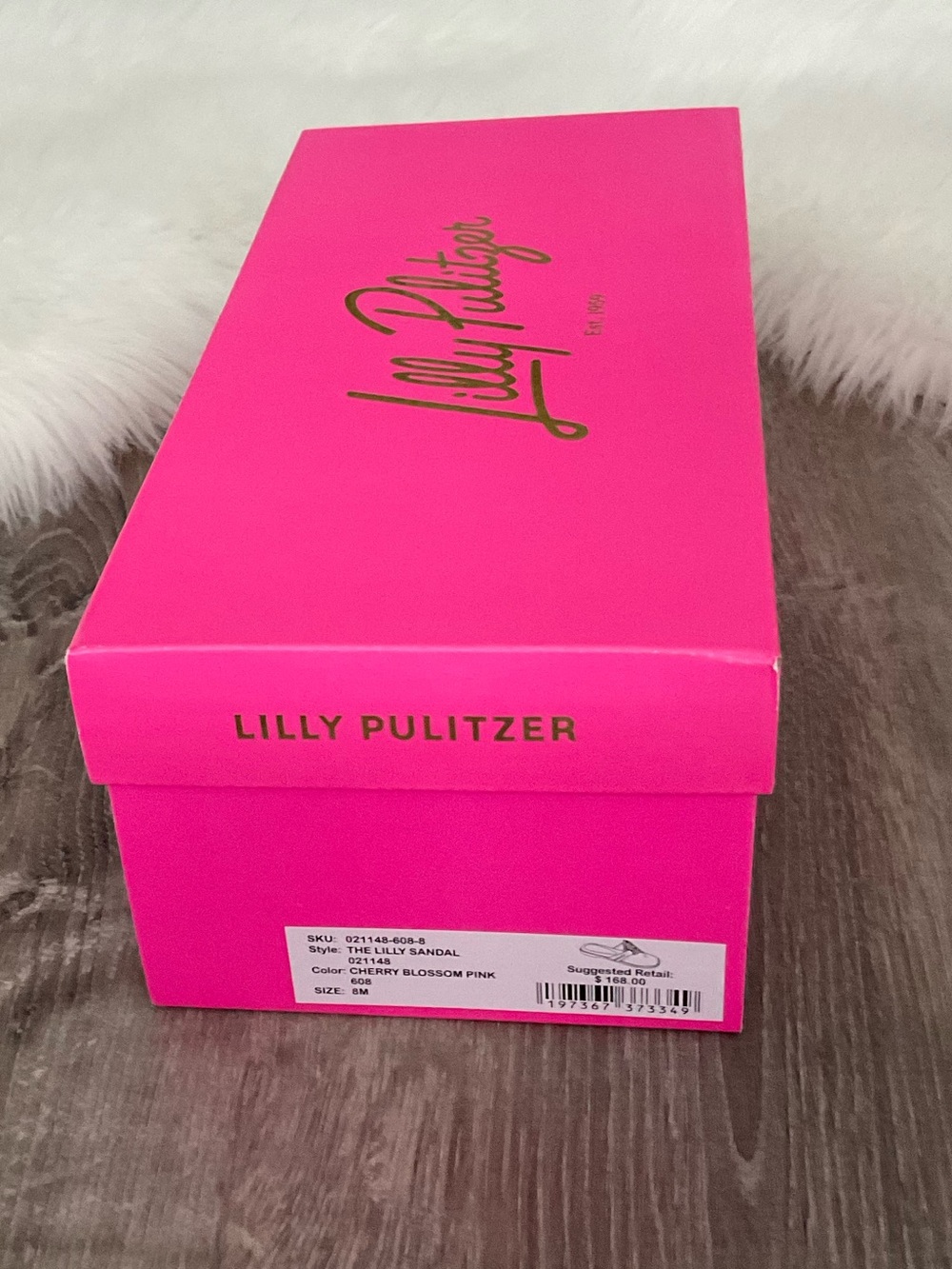 ๐ LILLY PULITZER The Lilly Sandal Cherry Blossom Pink Size 8 - Picture 10 of 10